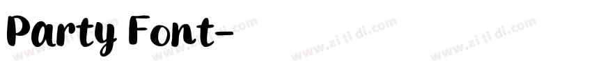 Party Font字体转换
